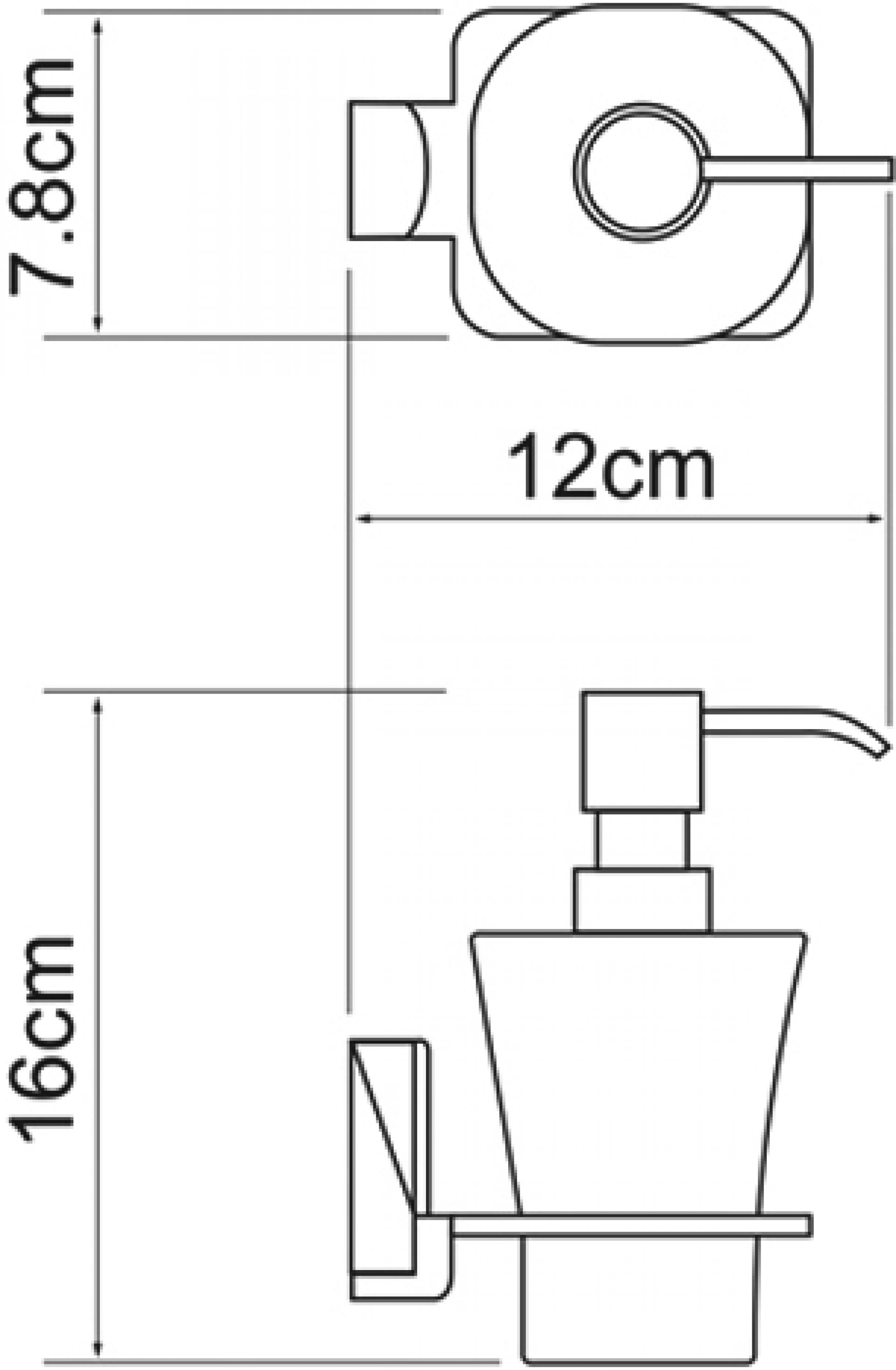 Дозатор жидкого мыла Wasserkraft Leine 5099