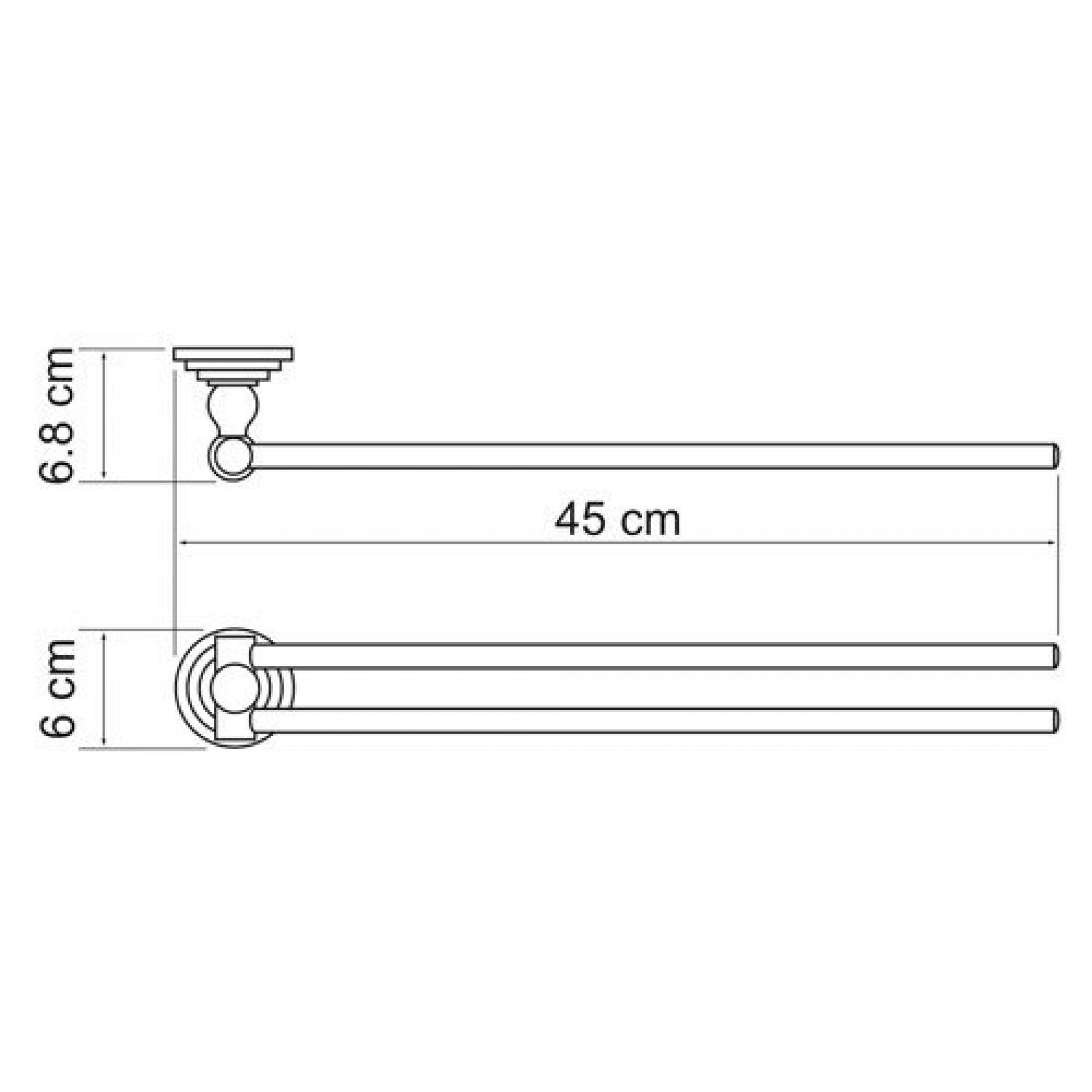 Держатель полотенец Wasserkraft Isar 7331