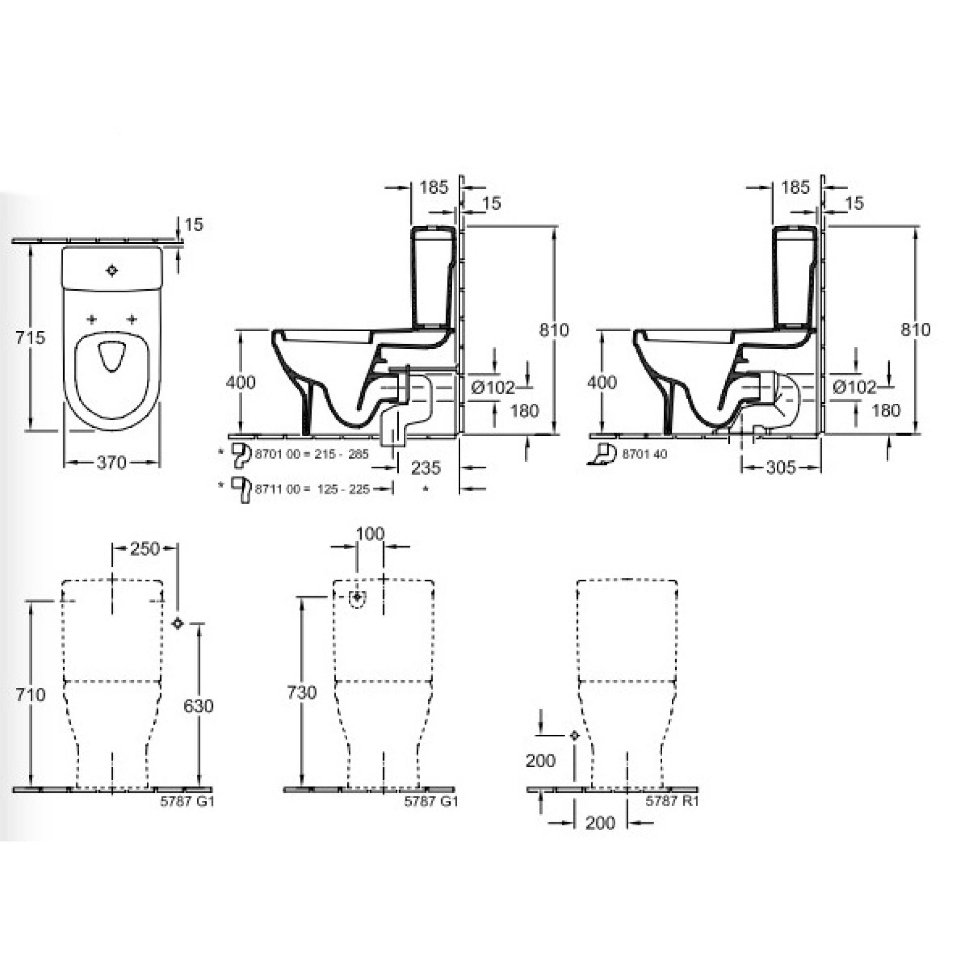 Бачок для унитаза Villeroy&Boch Architectura 5787R101 белый