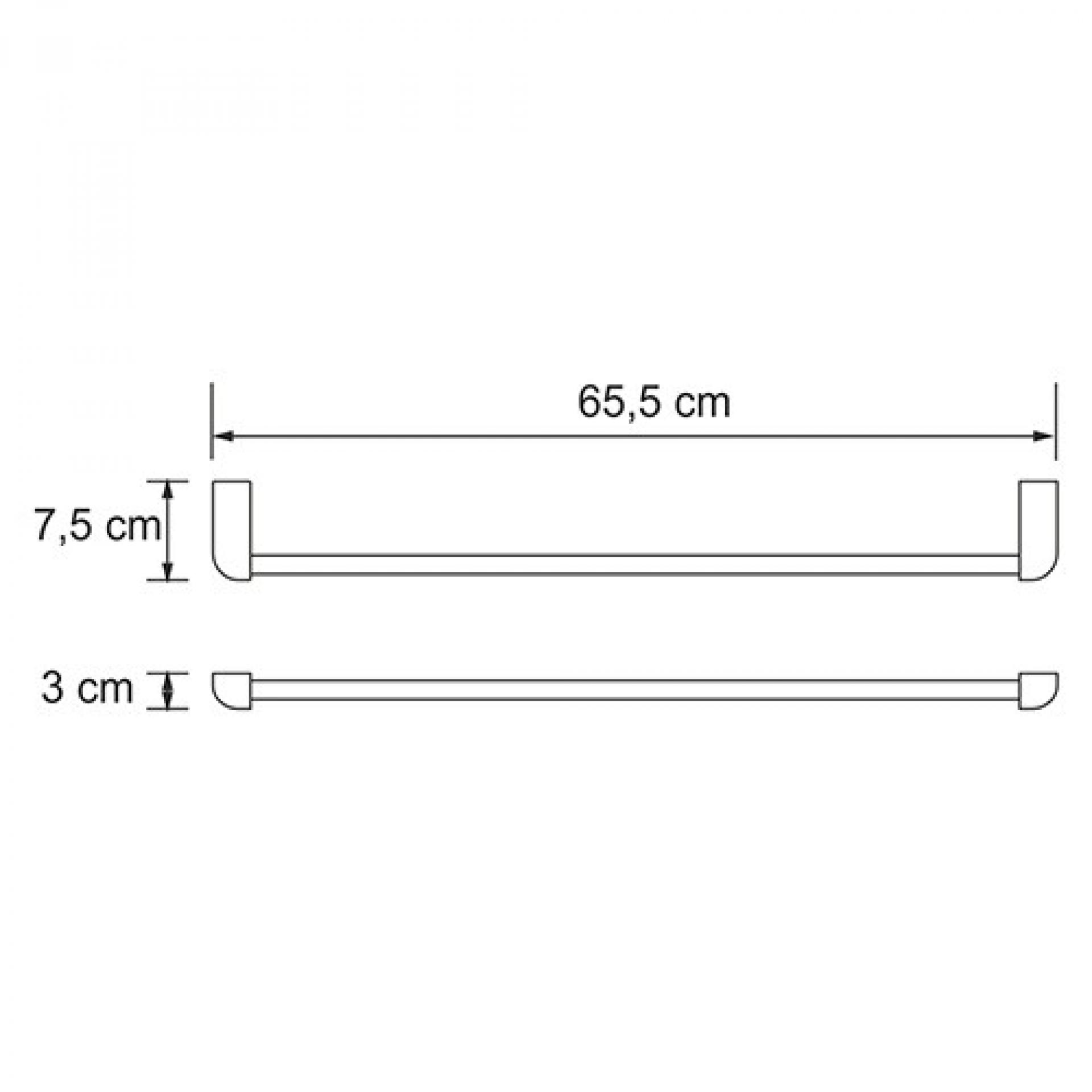 Полотенцедержатель 65 см WasserKRAFT Kammel K-8330W, белый