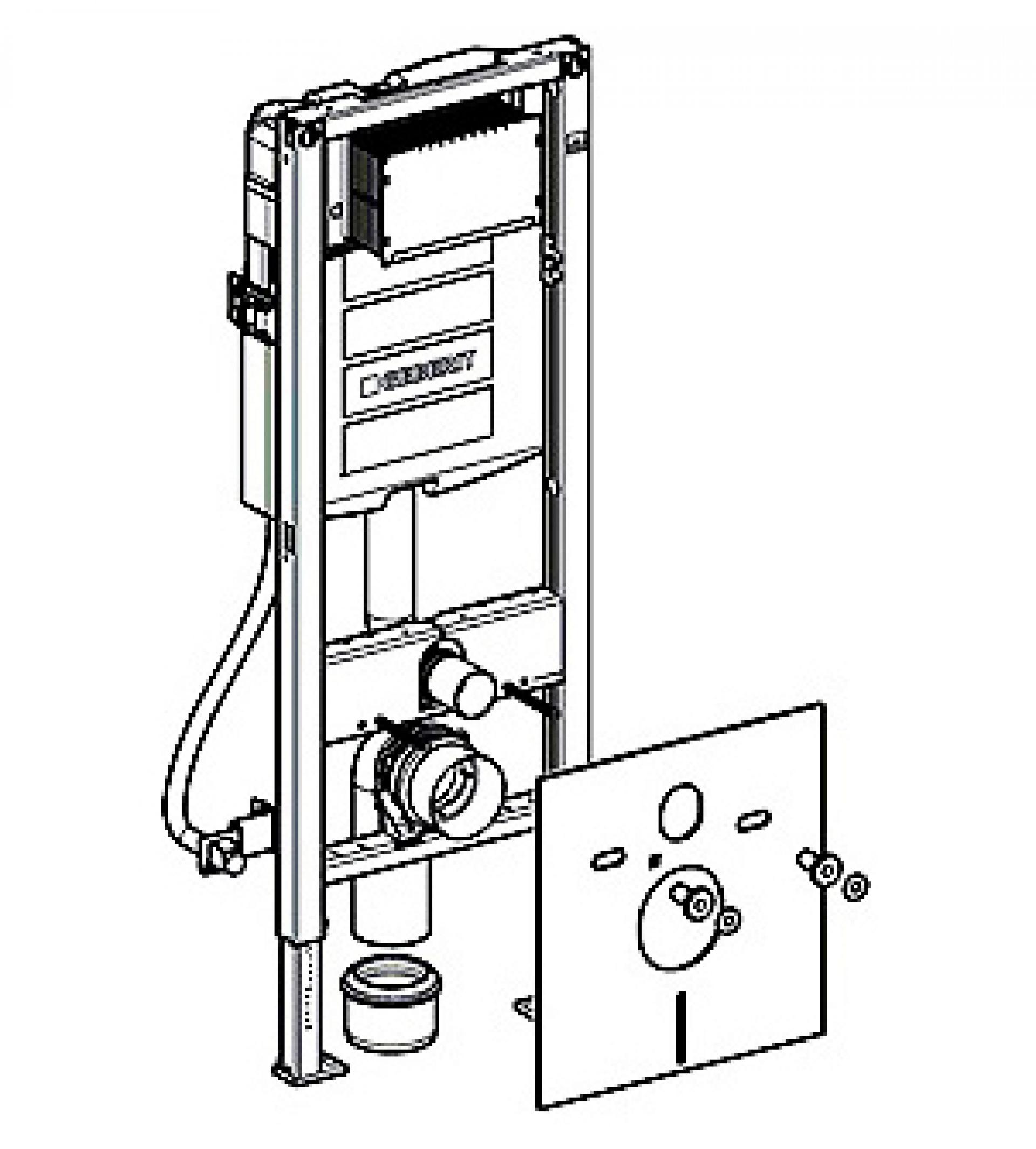 Система инсталляции для унитазов Geberit Duofix Sigma 12 Plattenbau 111.362.00.5