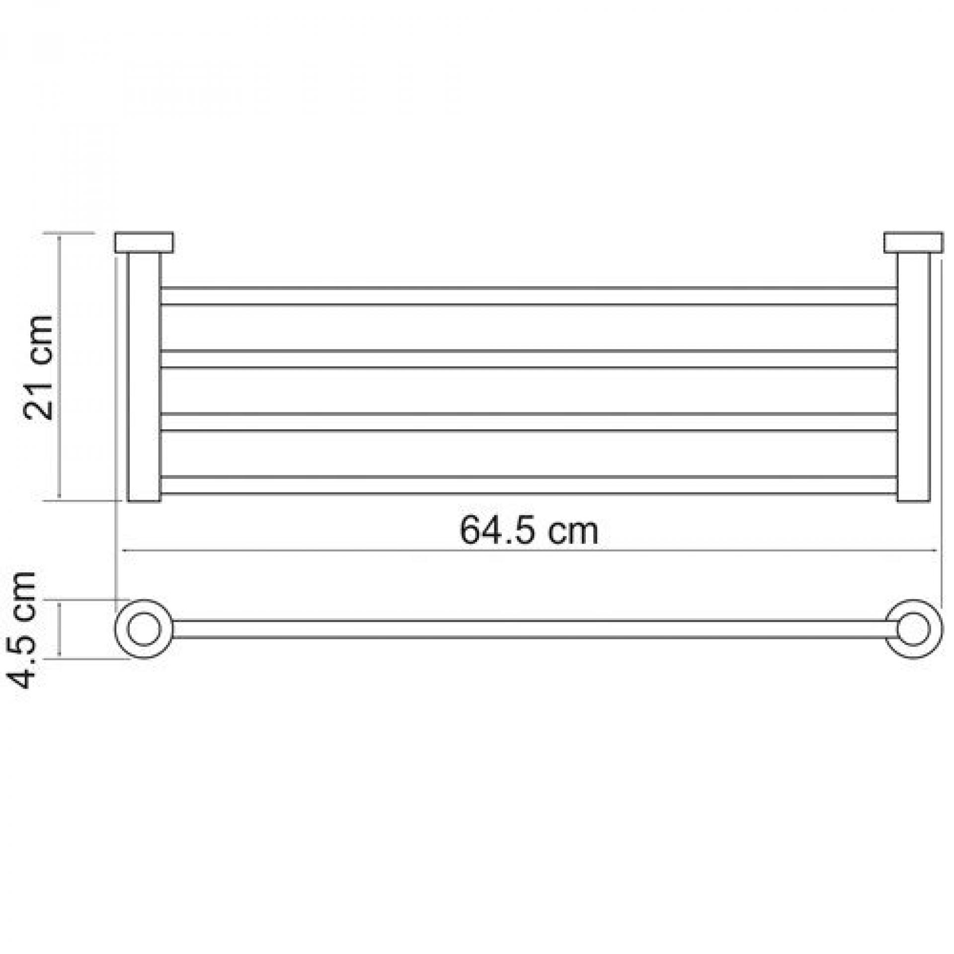 Полка для полотенец Wasserkraft Donau 9411