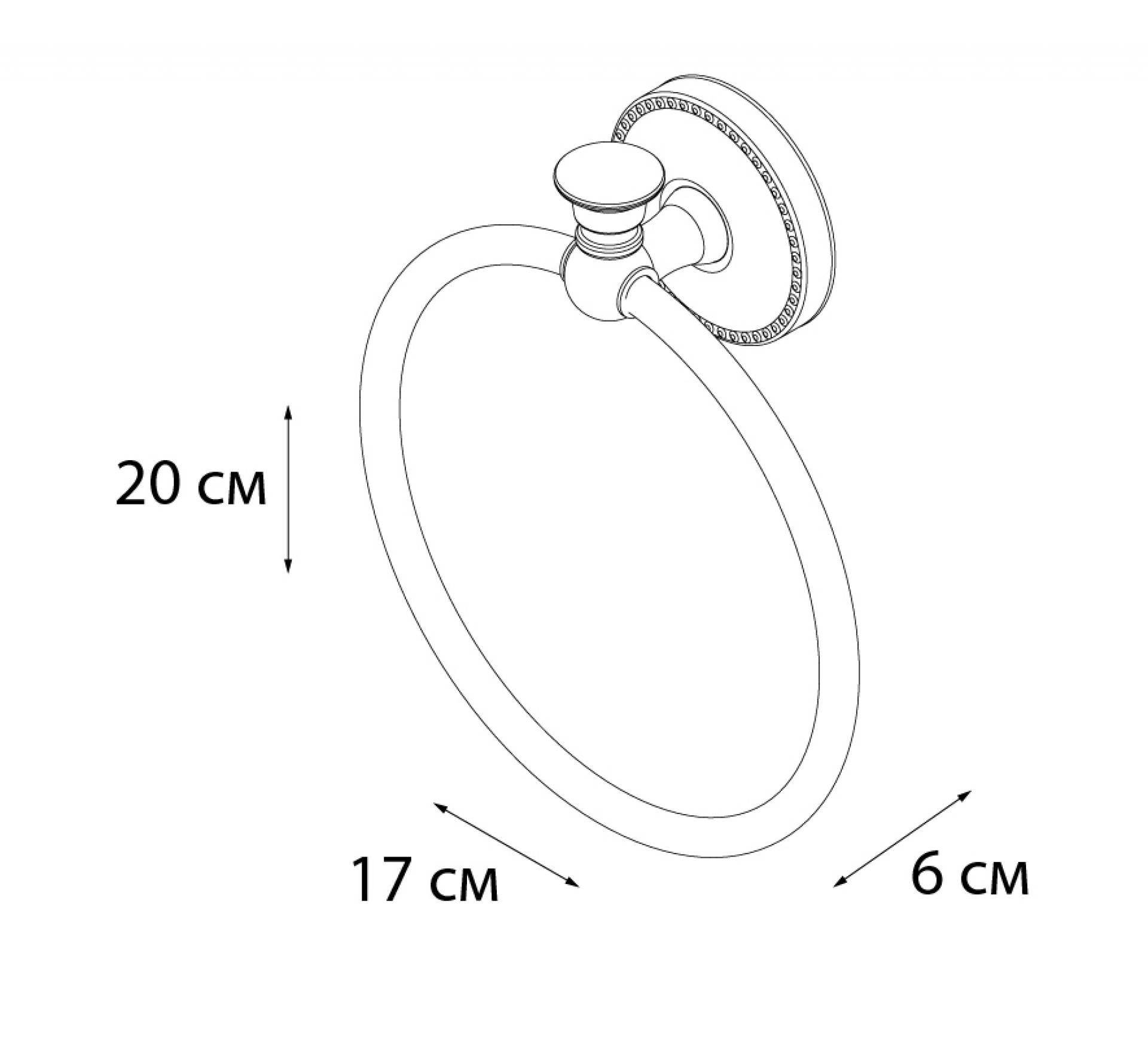 Полотенцедержатель кольцо FIXSEN ADELE FX-55011