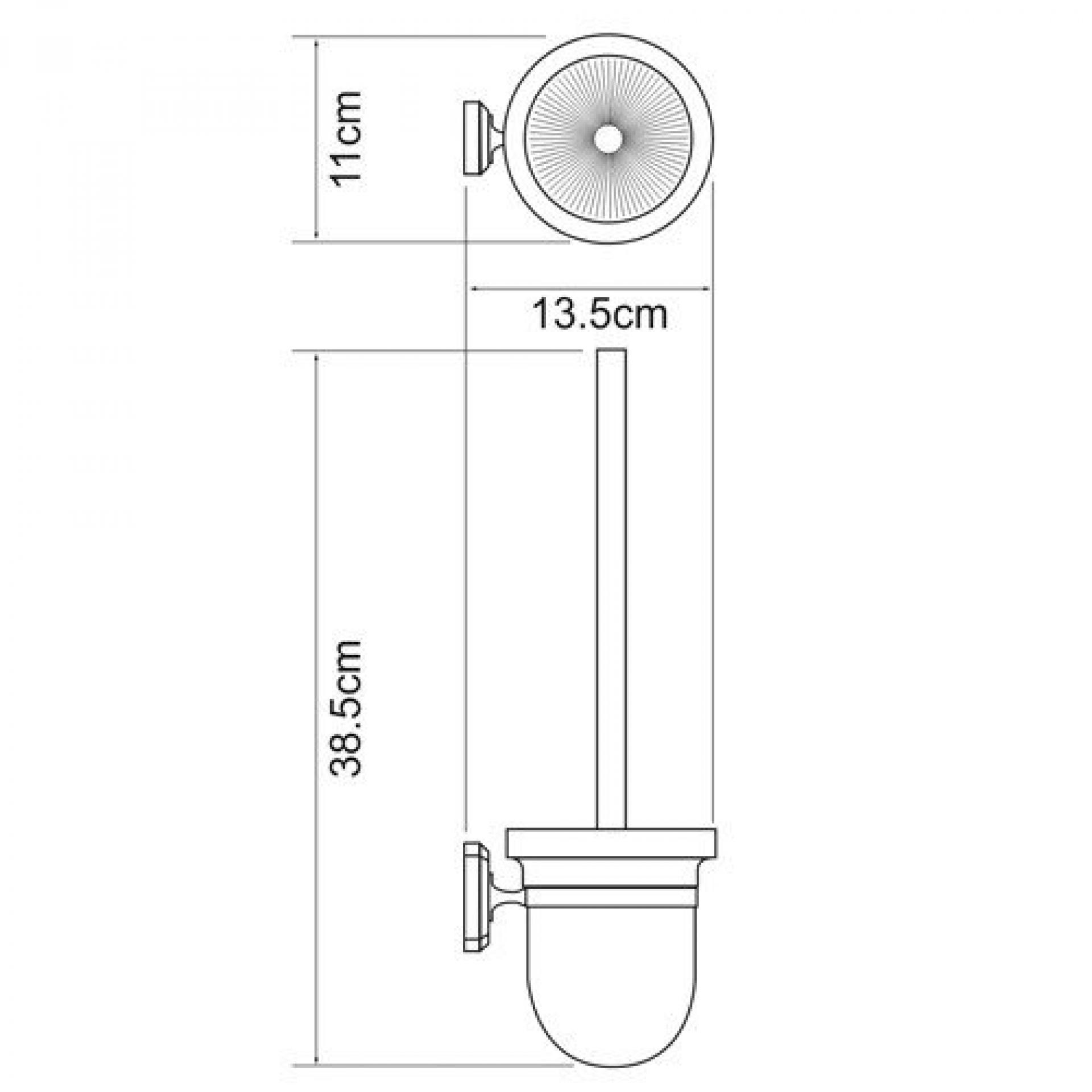 Щетка для унитаза Wasserkraft Oder 3027