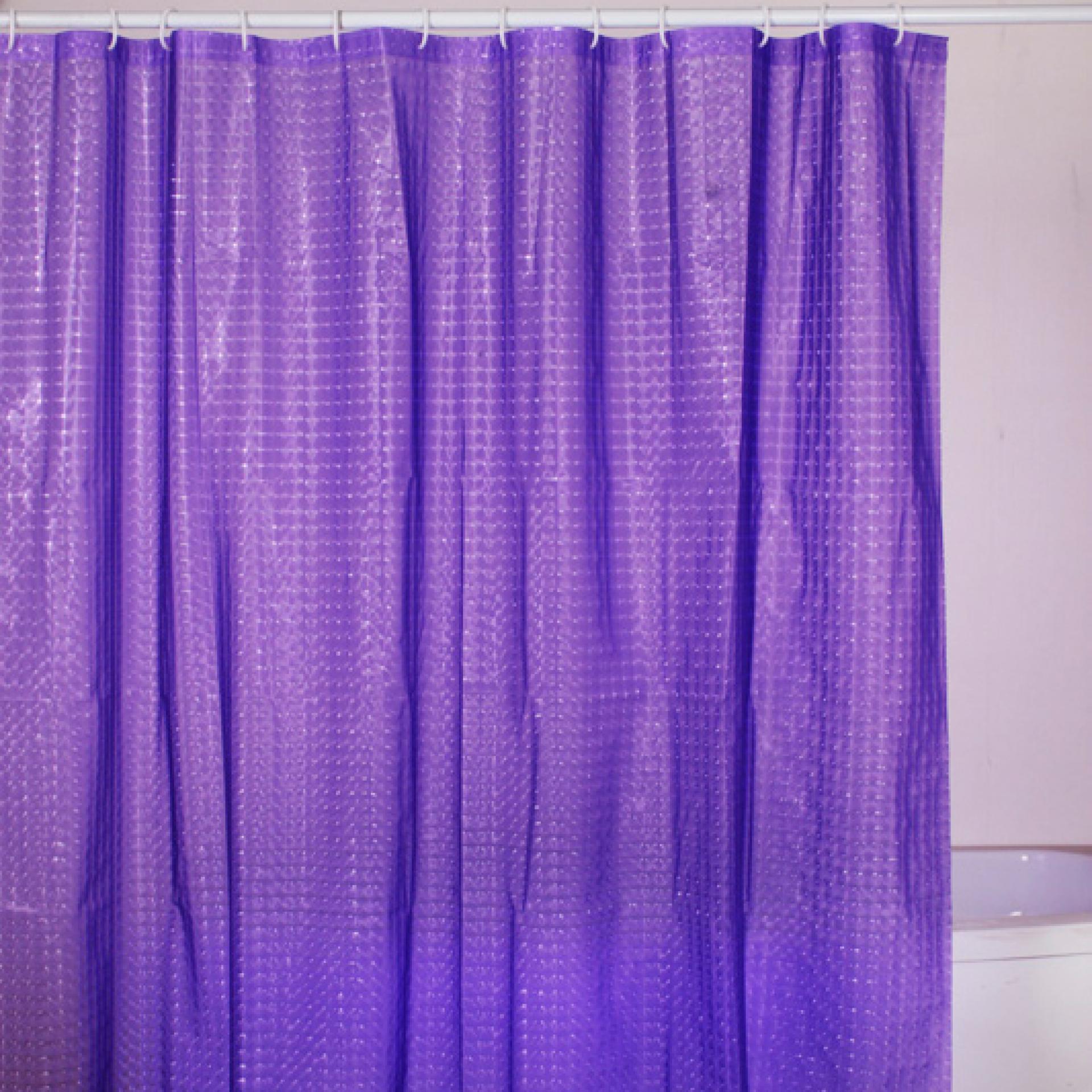 Шторка для ванной FIXSEN 180х180 PVC PE3003P purple