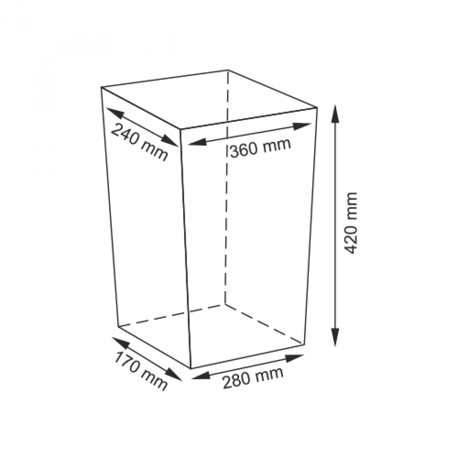 Корзина с крышкой Wasserkraft Lippe WB-450-S