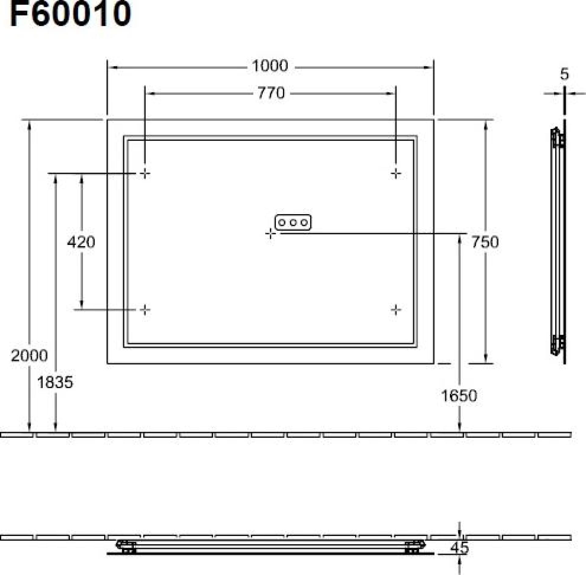 Зеркало Villeroy&Boch Finion F6001000