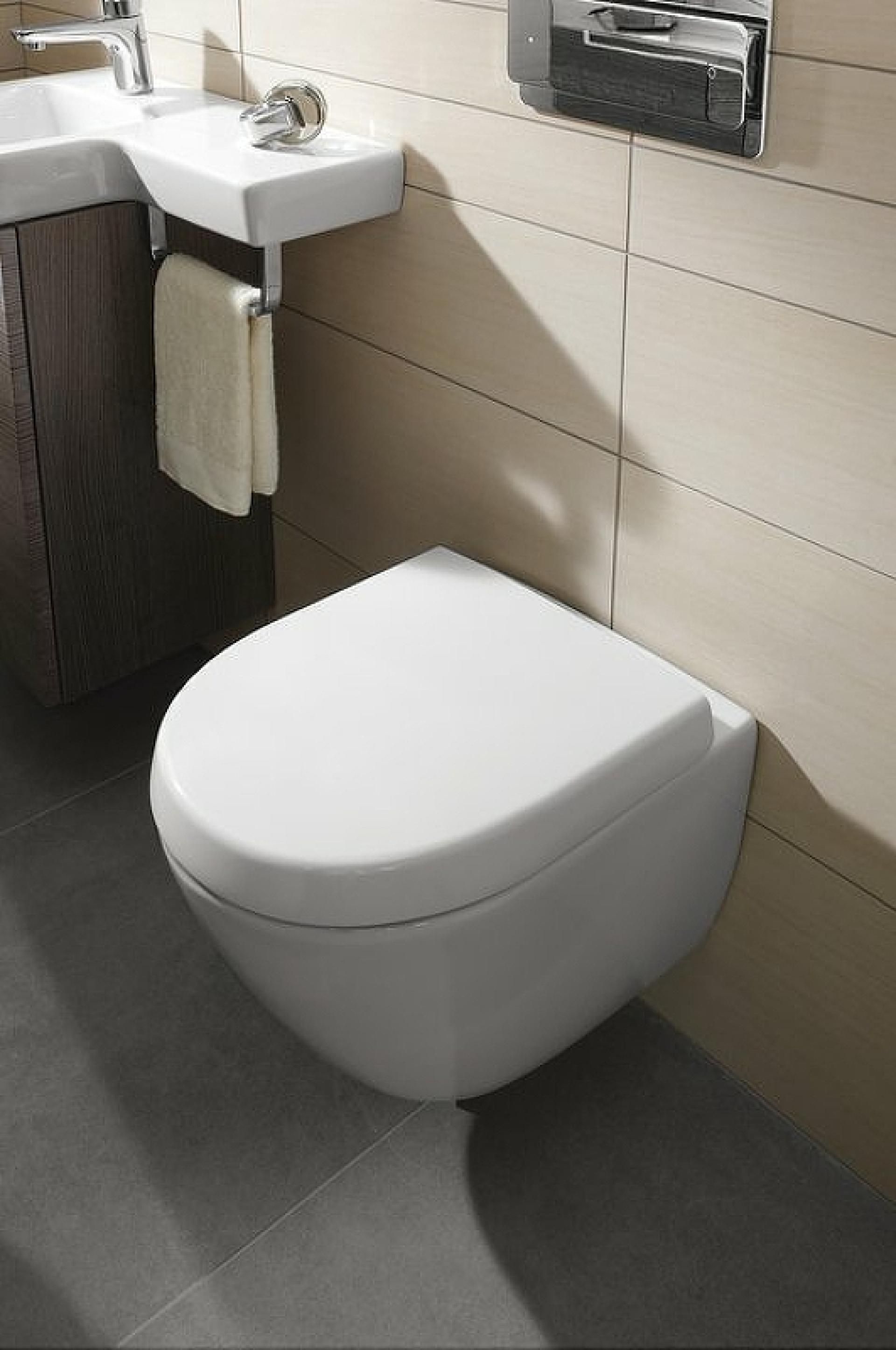 Подвесной безободковый унитаз Villeroy&Boch Subway 2.0 5606R0R1 белый