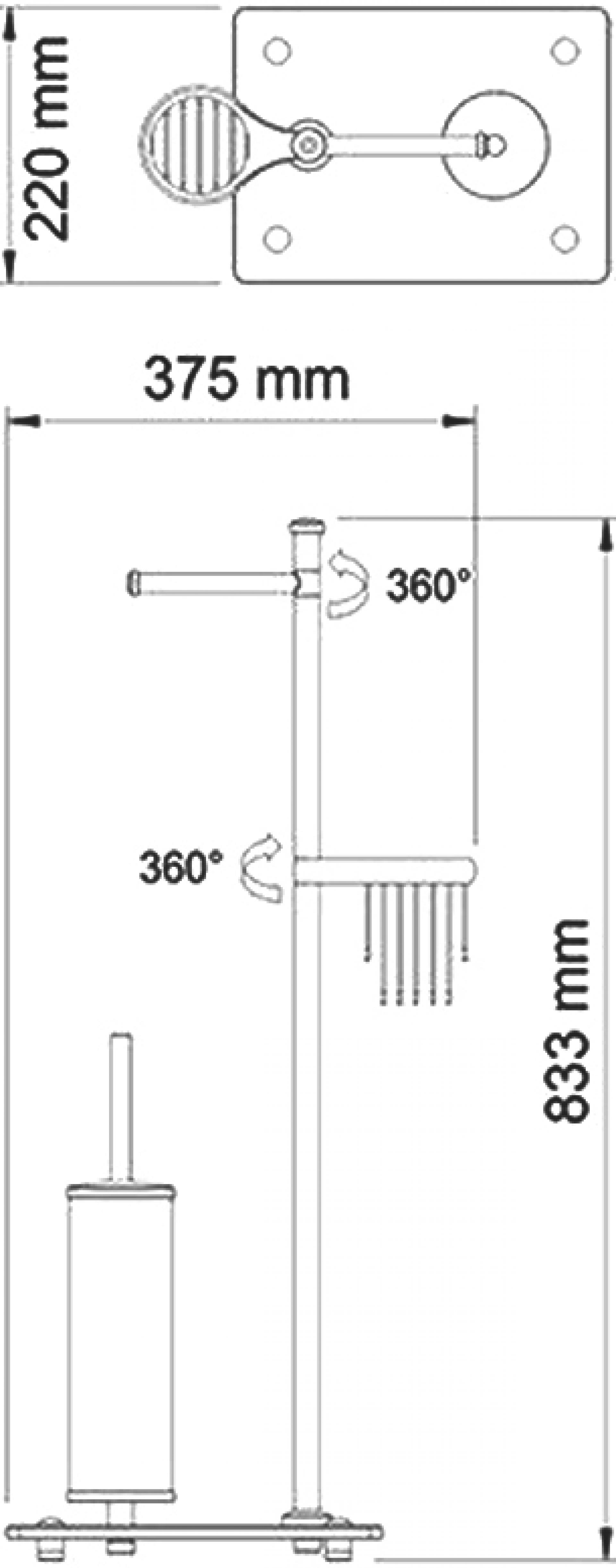 Стойка напольная Wasserkraft 1234