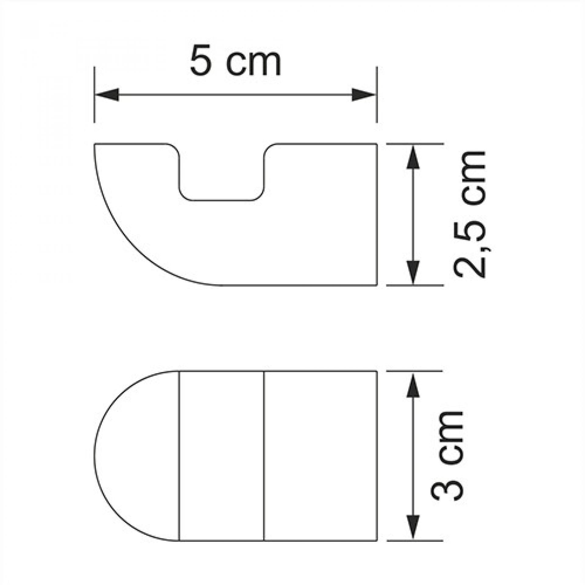 Крючок WasserKRAFT Kammel K-8323, хром