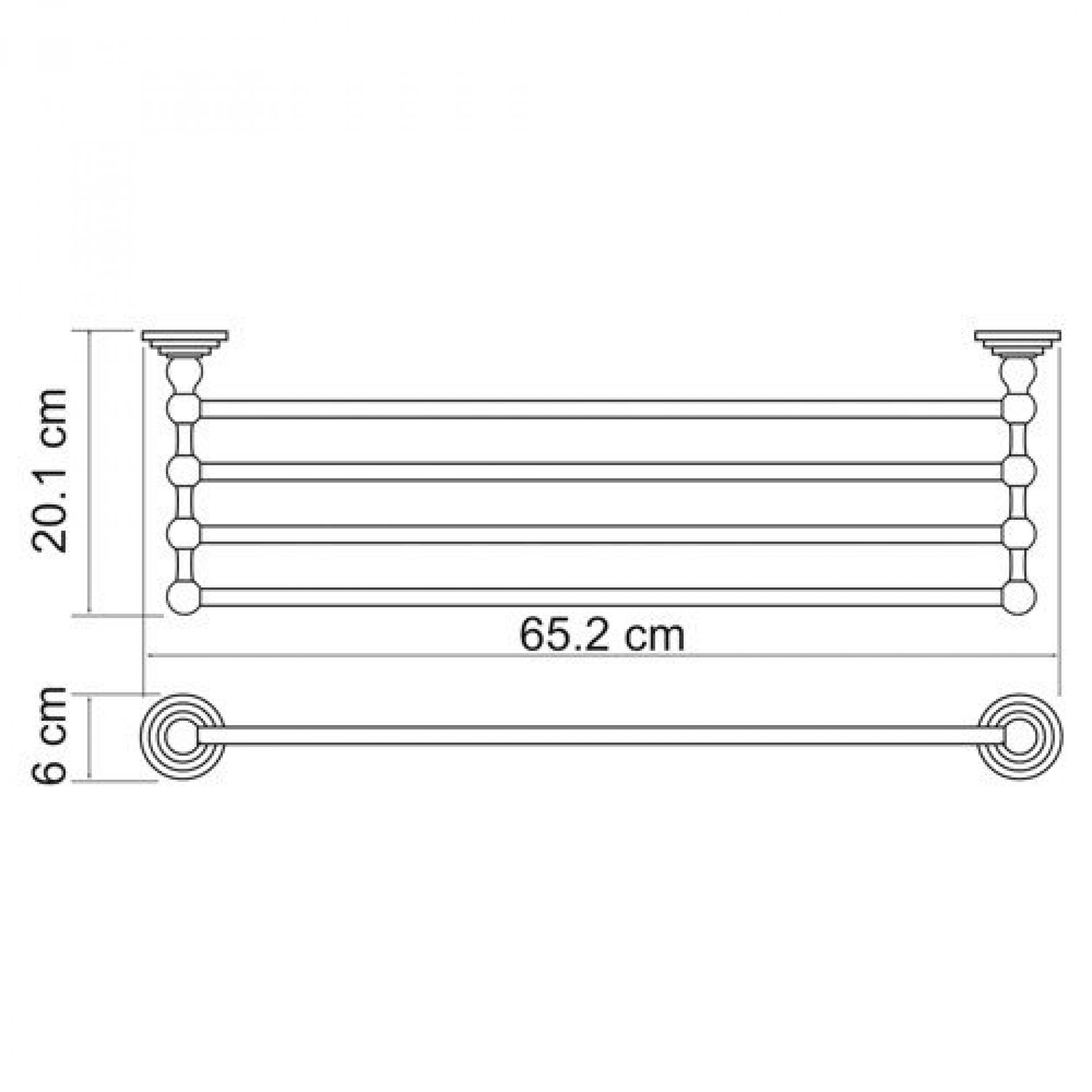 Полка для полотенец Wasserkraft Isar 7311