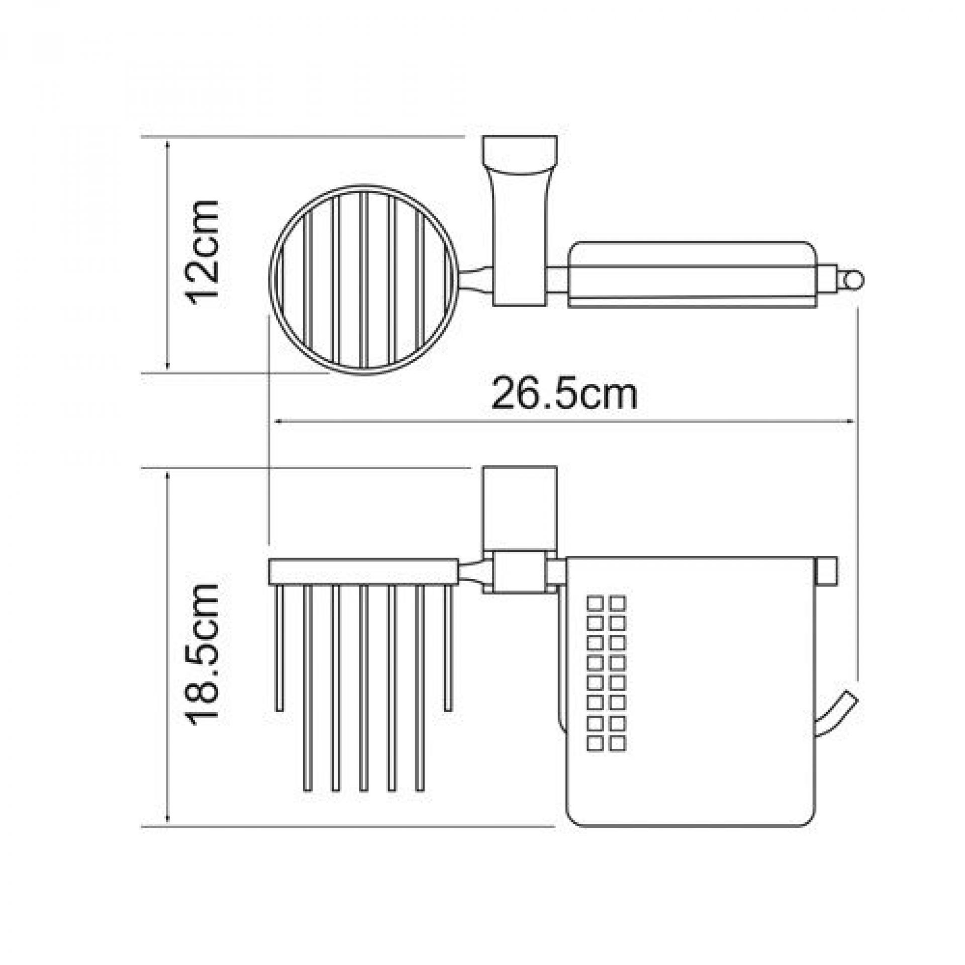 Держатель туалетной бумаги Wasserkraft Leine 5059