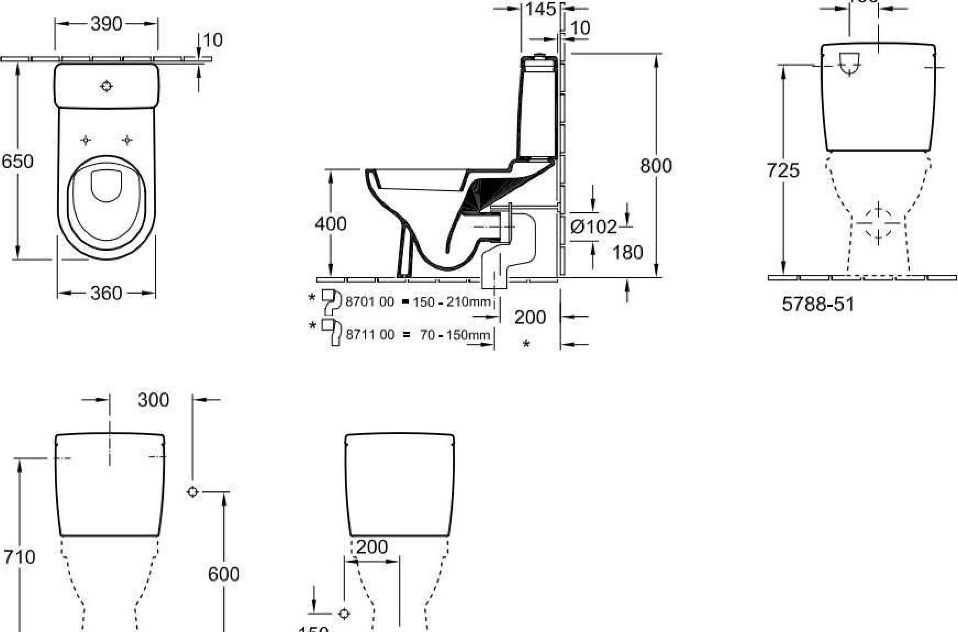 Напольный унитаз Villeroy&Boch O'Novo 565810R1