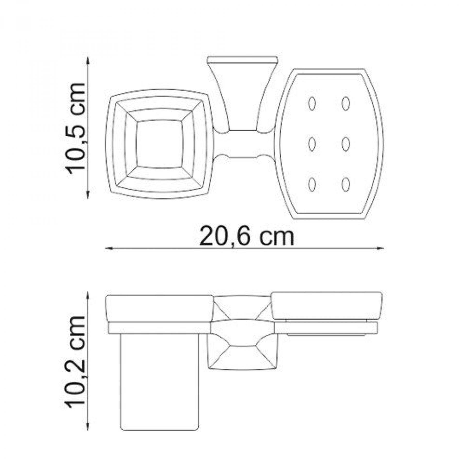 Держатель стакана и мыльницы Wasserkraft Wern 2526