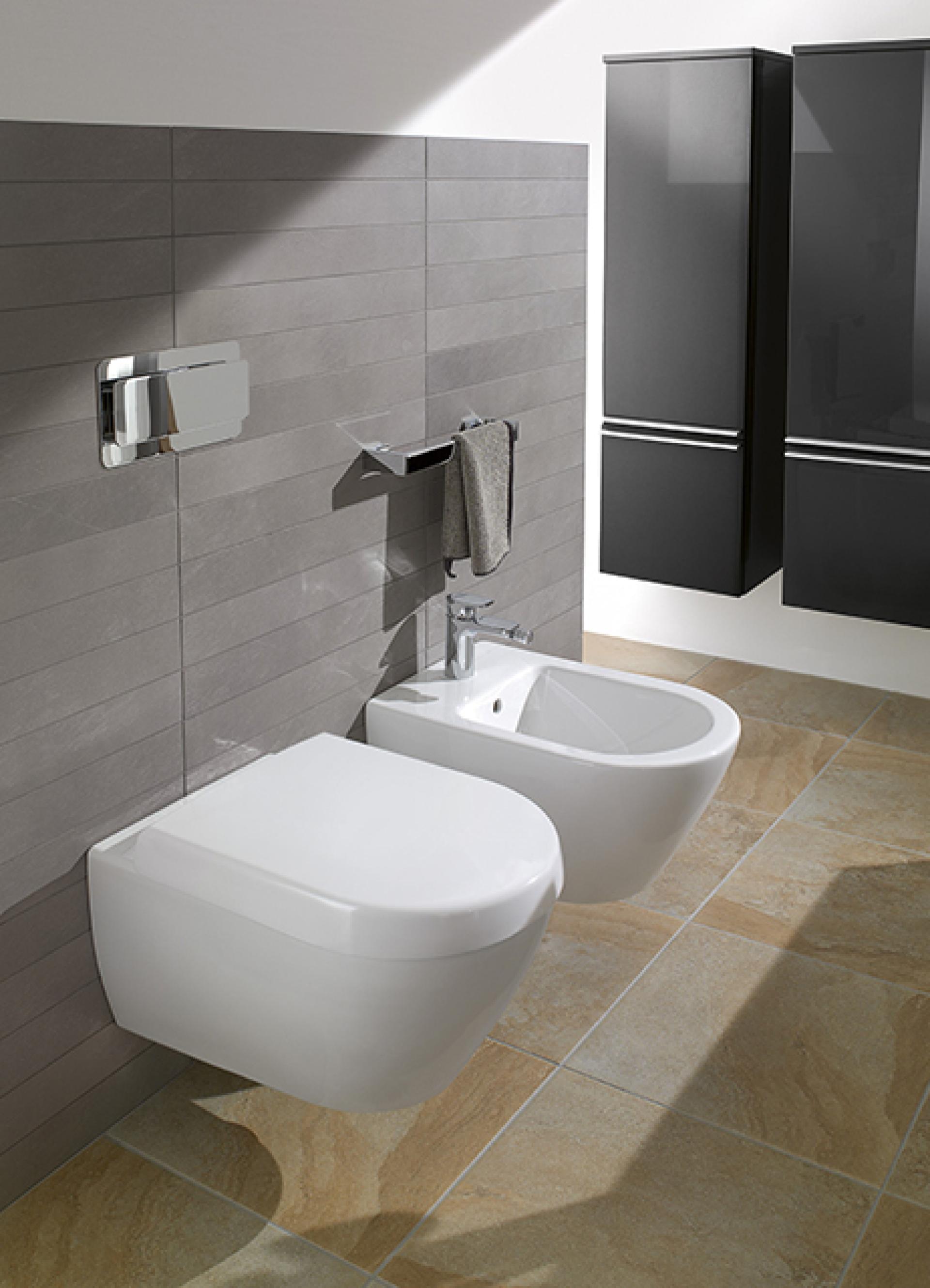 Биде подвесное Villeroy & Boch Subway 7400 00R1 alpin Сeramicplus