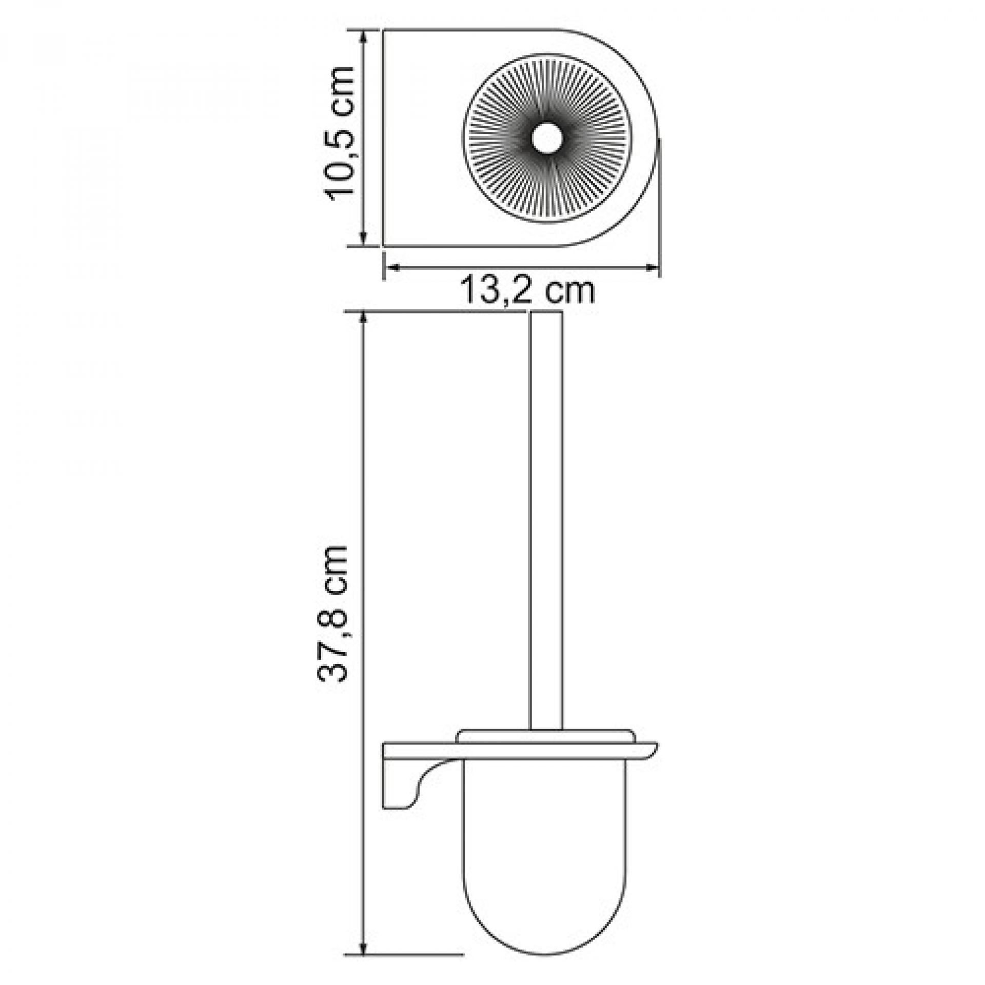 Ершик WasserKRAFT Kammel K-8327, хром