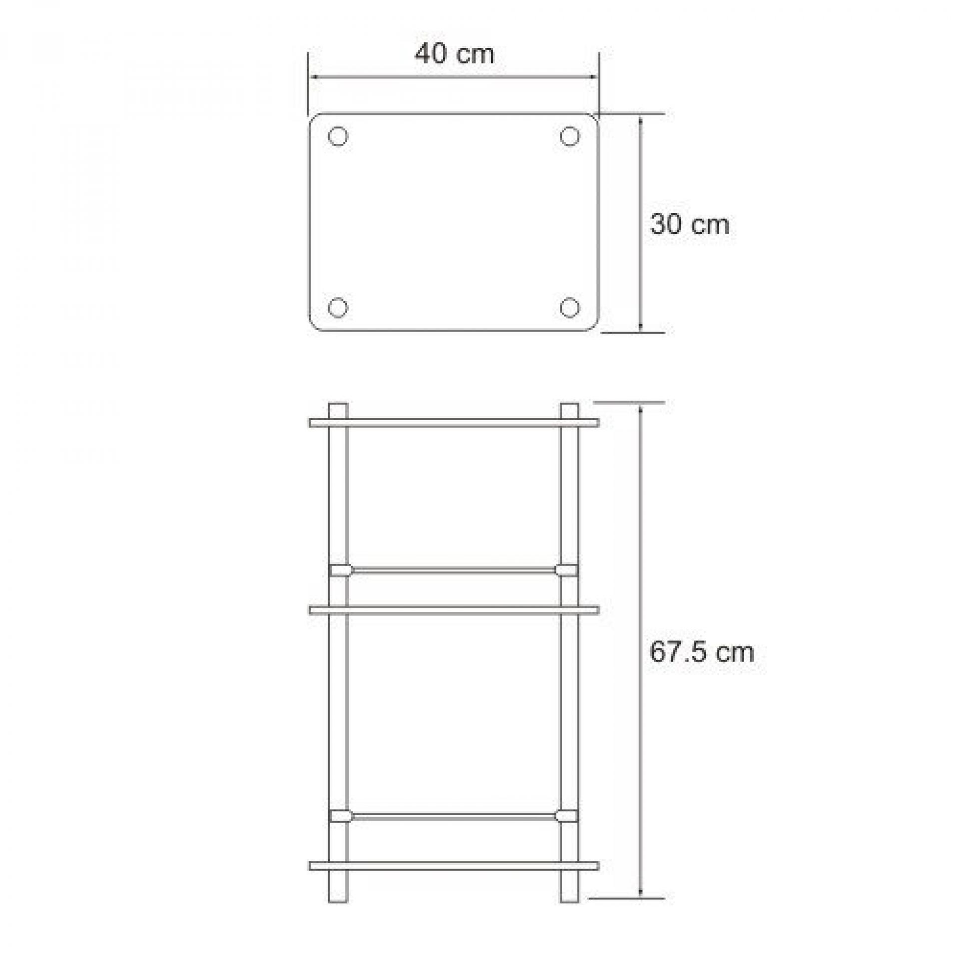 Полка напольная Wasserkraft 4033