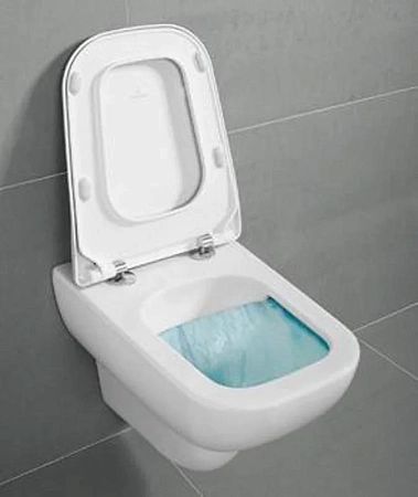 Подвесной безободковый унитаз Villeroy&Boch Joyce 5607 HR01 с крышкой-сиденьем soft close