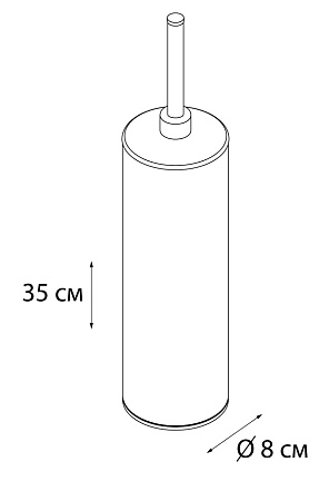 Ерш FIXSEN Kvadro напольный хромированный круглый FX-442