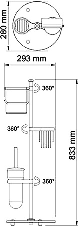 Стойка напольная Wasserkraft 1246