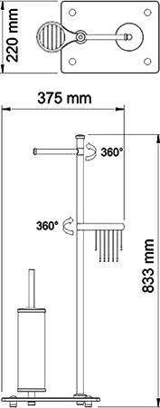 Стойка напольная Wasserkraft 1264