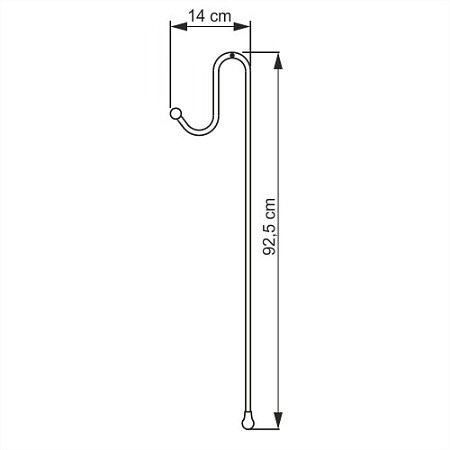 Полка WasserKRAFT K-71133, хром