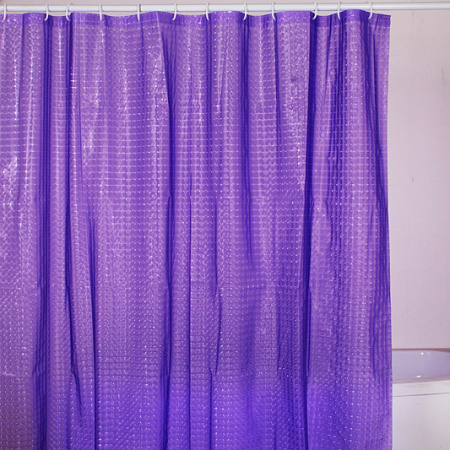 Шторка для ванной FIXSEN 180х180 PVC PE3003P purple