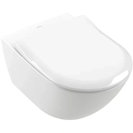 Подвесной унитаз Villeroy&Boch Subway 3.0 4670T001, технология TwistFlush, альпийский белый