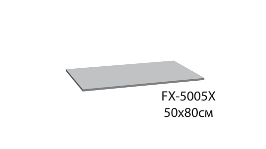 Коврик для ванной Fixsen Visa 1-ый серо-голубой, 50х80 см FX-5005X