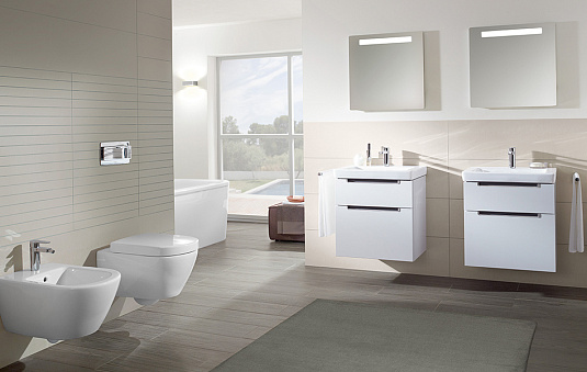 Биде подвесное Villeroy & Boch Subway 7400 00R1 alpin Сeramicplus