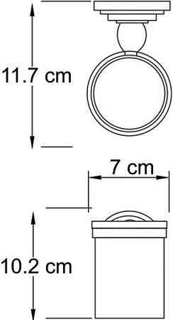 Подстаканник одинарный Wasserkraft Isar 7328