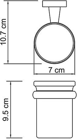 Подстаканник одинарный Wasserkraft Lippe 6528