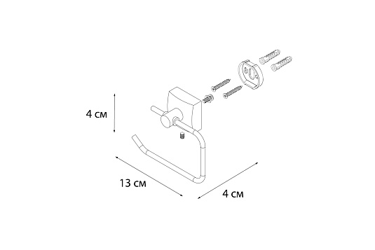 Бумагодержатель FIXSEN Kvadro FX-61310A